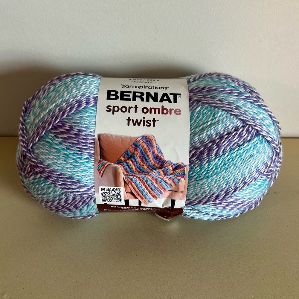 Yarnspirations Bernat Sport Ombre Yarn in Amethyst